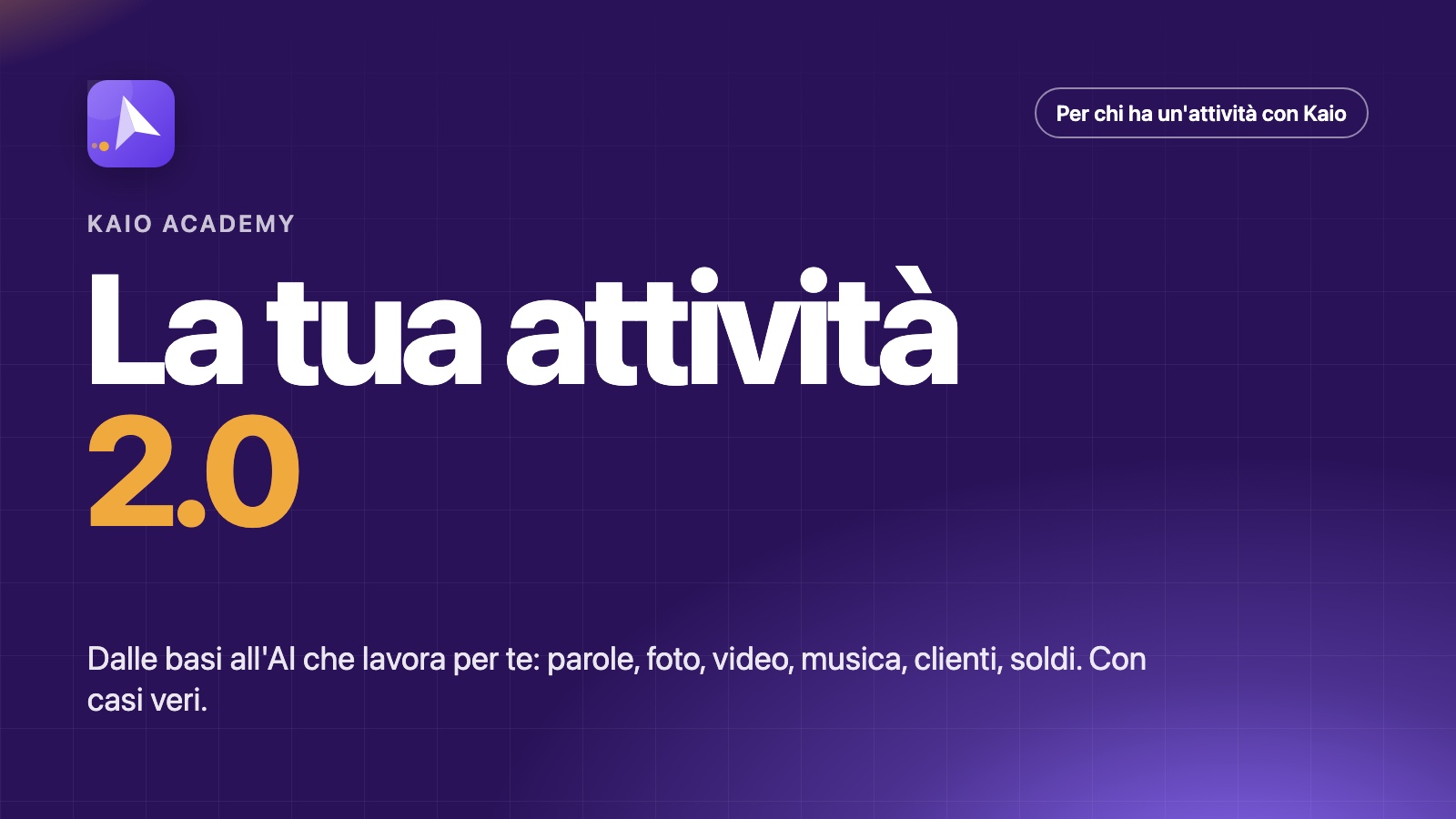 La tua attività 2.0